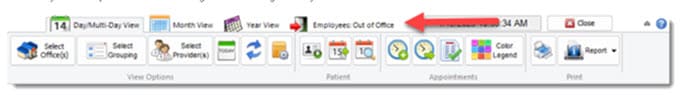 outofofficetab1 Employees Out of Office Tab